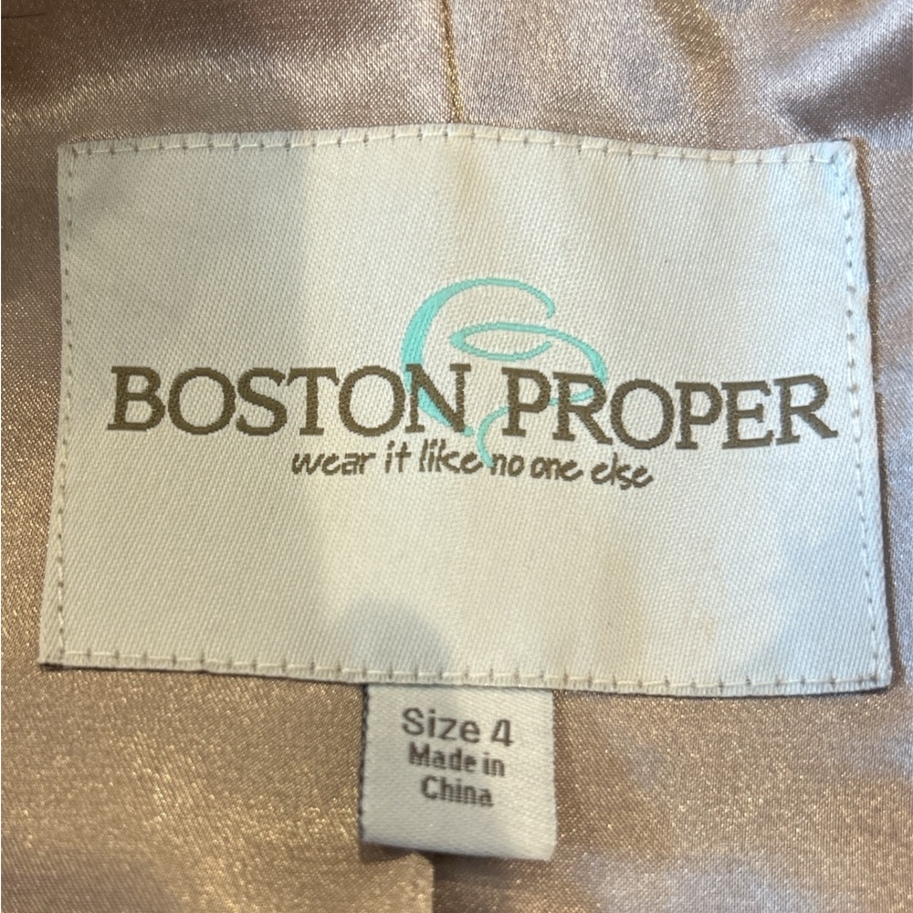 Boston Proper Floral Embroidered Faux Fur Vest - Picture 3 of 4